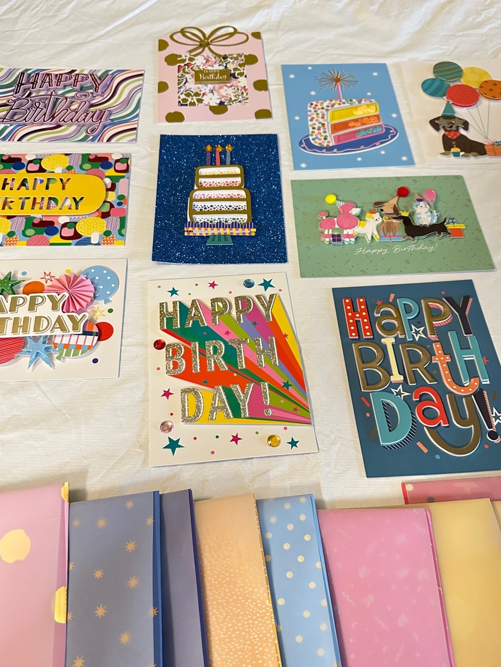 Set of 10 Hand Crafted Greeting Cards